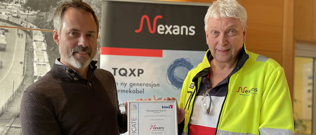 Nexans Langhus er ISO 50001-sertifisert